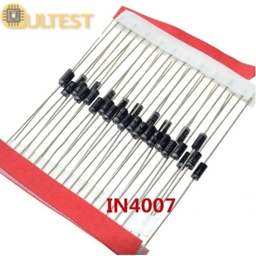 100PCS 1A 1000V Diode 1N4007 IN4007 DO-41 IN4001 50V IN4002 100V IN4003 200V IN4004 400V PLASTIC SILICON RECTIFIER IN4148