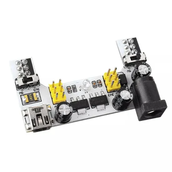 MB102 2 Channel 3.3V 5V Breadboard Power Supply Module White Breadboard Dedicated Power Module MB-102 Solderless Bread Board MB102 2 Channel 3.3V 5V Breadboard Power Supply Module White Breadboard Dedicated Power Module MB-102 Solderless Bread Board