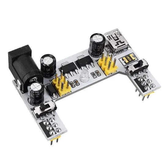 MB102 2 Channel 3.3V 5V Breadboard Power Supply Module White Breadboard Dedicated Power Module MB-102 Solderless Bread Board MB102 2 Channel 3.3V 5V Breadboard Power Supply Module White Breadboard Dedicated Power Module MB-102 Solderless Bread Board