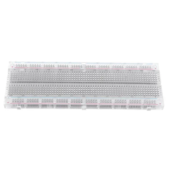 MB-102 MB102 Transparent Breadboard 830 Point Solderless PCB Bread Board Test Develop DIY MB-102 MB102 Transparent Breadboard 830 Point Solderless PCB Bread Board Test Develop DIY