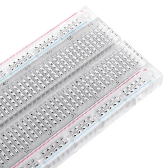MB-102 MB102 Transparent Breadboard 830 Point Solderless PCB Bread Board Test Develop DIY MB-102 MB102 Transparent Breadboard 830 Point Solderless PCB Bread Board Test Develop DIY