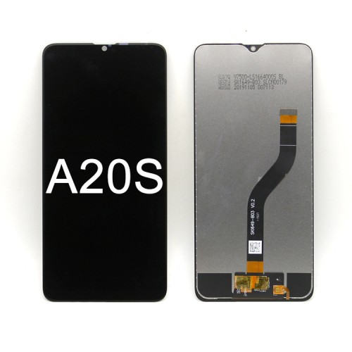 Suitable for Samsung A20S mobile phone screen assembly A207F/DS A207M original LCD screen touch screen belt frame