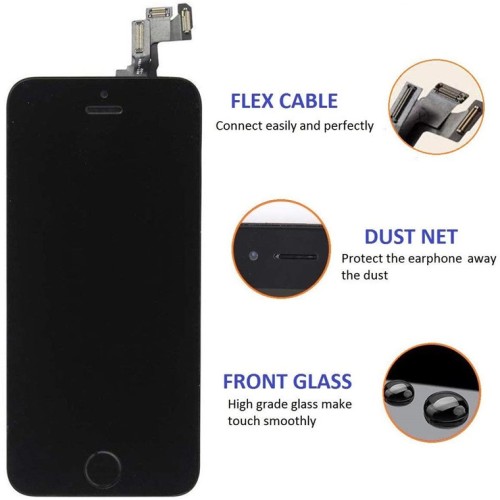 Suitable for Apple 5S total belt accessories iphone5s assembly LCD screen 5S LCD Screen