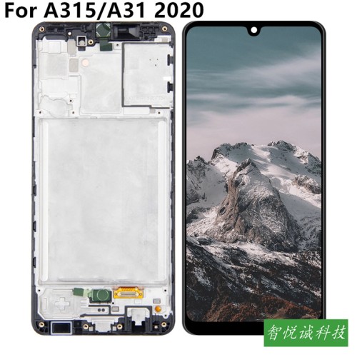 Suitable for Samsung A315 screen assembly A31 2020 mobile phone LCD screen OLED box with fingerprints