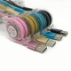 3-in-1 telescopic data cable one drag three charging cable TPE noodles suitable for Android Type-C i6i7 v8