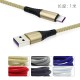 3A fast charging line mobile data cable nylon weaving art is suitable for Android Type-CIP interface mobile phone