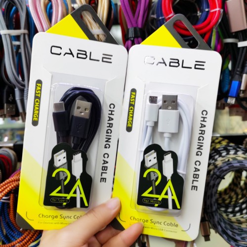 2A fast charge mobile phone data cable with packaging USB fast charging cable suitable for Apple Android v8type-c interface