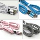 2m USB mobile phone fast charge data cable TPE leather line metal shell is suitable for Android Type-CIP and other mobile phones