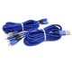 3 meters 1 Drag 3 Data cable one out of three mobile phone charging cables suitable for Android V8Type-CI6 dragon pattern weaving