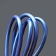 12 Sea blue data cable 3A fast charging line USB mobile phone data cable Q bomb applicable to Android Type-Ci12
