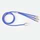 66W Super fast charging three -in -one mobile phone data cable, one -trailer three -port charging cable, applicable IP Android, etc.