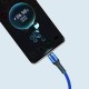 66W 5A Super fast charging line USB mobile phone data cable suitable for Type-C Android IP nylon weaving cable