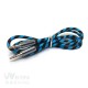 3.5mm audio cable Robe zebra pattern woven line AUX public pair -pair -pair -plated electroplated metal shell