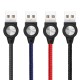 Change mobile phone line with indicator, USB mobile phone charging cable 3A fast charge data cable ip microv8type-c