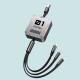 1 Drag 3 Super fast -charging mobile phone data cable machine armor mech design gift creative USB mobile phone data cable