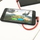 Gaming line 25cm short-term dual-elbow right corner elbow design fabric line suitable for Android Type-C i13/12