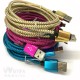 1 meter dragon pattern weaving line mobile data cable USB mobile phone charging cable suitable for Android Type-C phone