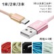2A mobile data cable USB fast charging woven weaving art is suitable