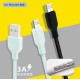 3A fast charge mobile phone data cable TPE with editor network shield USB charging cable suitable for Micro Android V8 interface