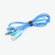 Internet celebrity live streaming line, one drag, three mobile phone data cable USB charging cables are available for Android Type-Cphone