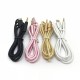 Pure-colored woven line Type-C to 3.5mm audio cable AUX Type-C Typec vehicle audio cable