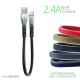 25cm zinc alloy fabric line 2.4A fast charge mobile phone data cable suitable for Android v8i12 5th generation Type C