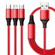 One-drag three data cable charging cables are available for Android Huawei Type-C Apple data cable USB mobile phone fast charging cable