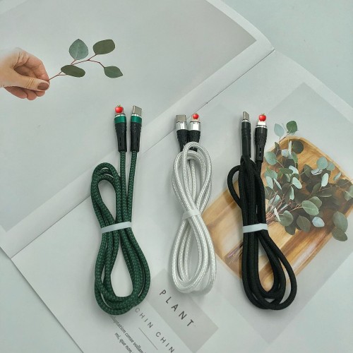 PD fast charge weaving data cable C to Lightning applicable to Apple series mobile phone charging cable manufacturers wholesale