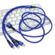 2.5A 1 Drag 3 Nylon Solst Color woven wire 3-in-mobile phone fast charging line suitable for Android Type-C i6 interface