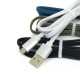 1 meter 2A fast charge data cable flat wire flat woven nylon metal shell is suitable for Android Type-Ci12