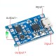 TP4056 1A lithium battery charging board module Type-C USB interface charging protection second-in-one