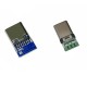 Double-sided positive and negative Type-C mother head/male head test board USB 3.1 with PCB board mother seat connector four Double-sided positive and negative Type-C mother head/male head test board USB 3.1 with PCB board mother seat connector four