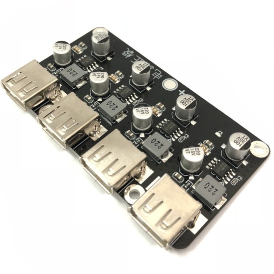 DC antihypertensive module 12V24V to QC3.0 fast charge single USB mobile phone charging board supports Apple Huawei FCP DC antihypertensive module 12V24V to QC3.0 fast charge single USB mobile phone charging board supports Apple Huawei FCP