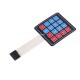 Super key 4*4 matrix keyboard single -chip microcomputer exterior keyboard thin film keyboard Super key 4*4 matrix keyboard single -chip microcomputer exterior keyboard thin film keyboard