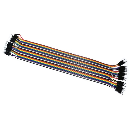 40P color DuPont line length 30cm head to the top 2.54mm bakery board rotation wiring M6 40P color DuPont line length 30cm head to the top 2.54mm bakery board rotation wiring M6