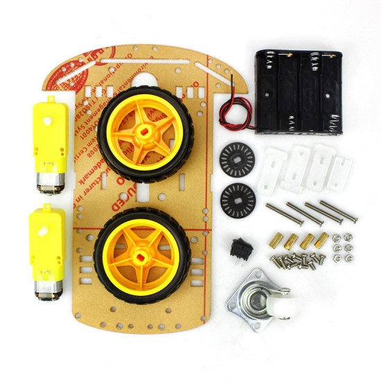 The new two -wheeled smart car chassis/robot/trace car/wall barrier/kit/coded plate The new two -wheeled smart car chassis/robot/trace car/wall barrier/kit/coded plate