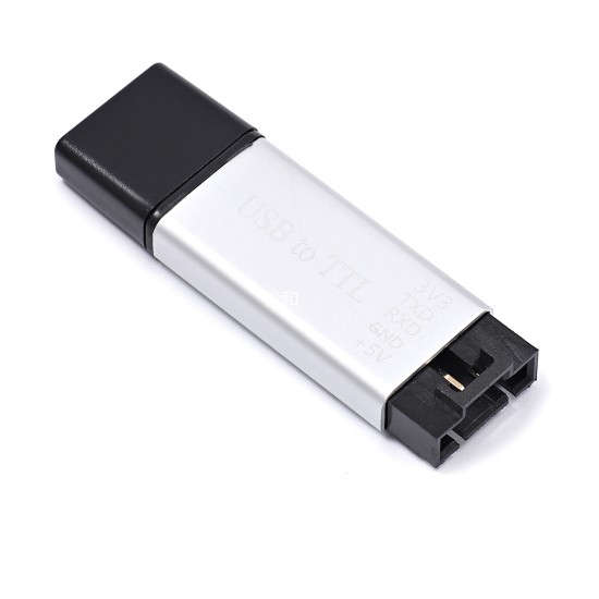 Aluminum shell CP2102 module USB to TTL serial port module STC download wire flashing upgrade board Aluminum shell CP2102 module USB to TTL serial port module STC download wire flashing upgrade board