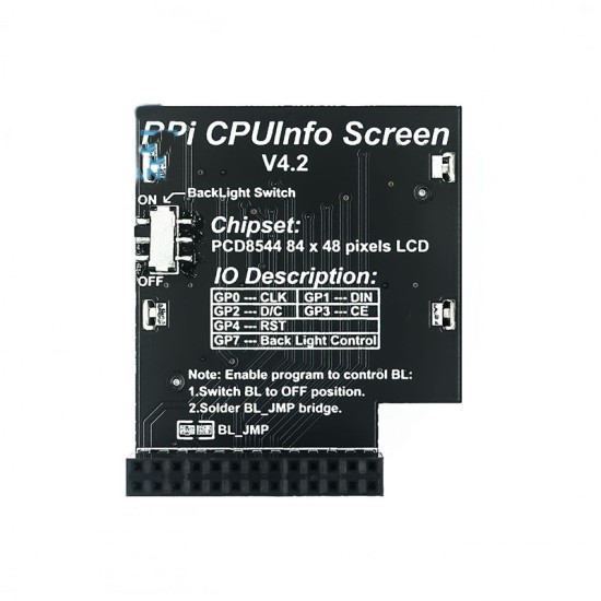 CPU INFO LCD screen 1.6 inch with backlight switch is suitable for Raspberry Pi 3B+ CPU INFO LCD screen 1.6 inch with backlight switch is suitable for Raspberry Pi 3B+