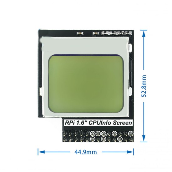 CPU INFO LCD screen 1.6 inch with backlight switch is suitable for Raspberry Pi 3B+ CPU INFO LCD screen 1.6 inch with backlight switch is suitable for Raspberry Pi 3B+