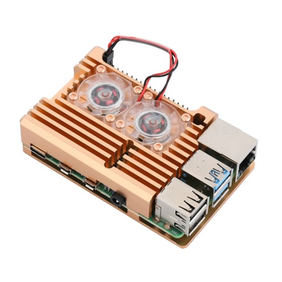 Raspberry Pi metal 4th generation shell Raspberry Pi 4th generation B+aluminum alloy box 4B assembly loader shell Raspberry Pi metal 4th generation shell Raspberry Pi 4th generation B+aluminum alloy box 4B assembly loader shell