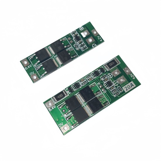 2 Strings 7.4V 8.4V 18650 Lithium battery protection board band balancing 20A current 2 Strings 7.4V 8.4V 18650 Lithium battery protection board band balancing 20A current