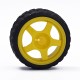 Smart car chassis robot tire+DC deceleration motor set wheel wheel 70g Smart car chassis robot tire+DC deceleration motor set wheel wheel 70g
