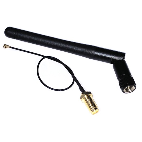 2.4G WIFI module uses an iPex to SMA's external antenna rotation, with the SMA male head antenna 2.4G WIFI module uses an iPex to SMA's external antenna rotation, with the SMA male head antenna