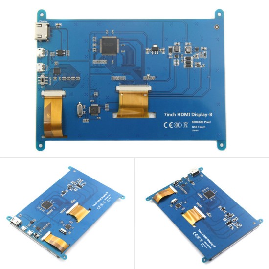 7 -inch LCD HDMI display display 3 generation Raspberry Pi3 800X480 7 -inch LCD HDMI display display 3 generation Raspberry Pi3 800X480