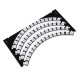 WS2812-60 Bit all-color driver LED color light Ring Wall CLOCK ring lamp 1/4 can be couplet WS2812-60 Bit all-color driver LED color light Ring Wall CLOCK ring lamp 1/4 can be couplet