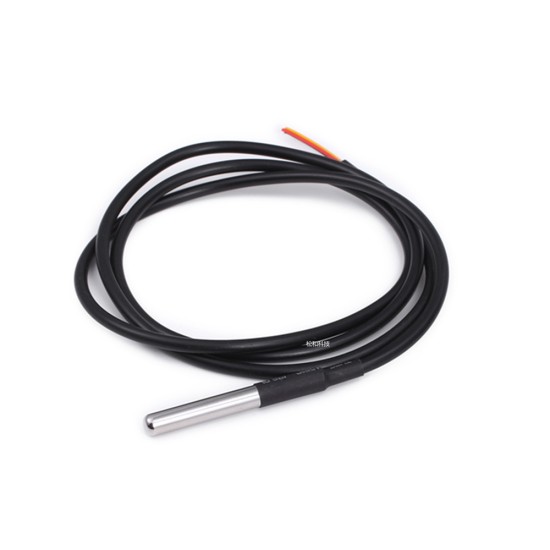 Stainless steel packaging waterproof type DS18B20 temperature probe temperature sensor 18b20 1 meter/2 meters/3 meters Stainless steel packaging waterproof type DS18B20 temperature probe temperature sensor 18b20 1 meter/2 meters/3 meters