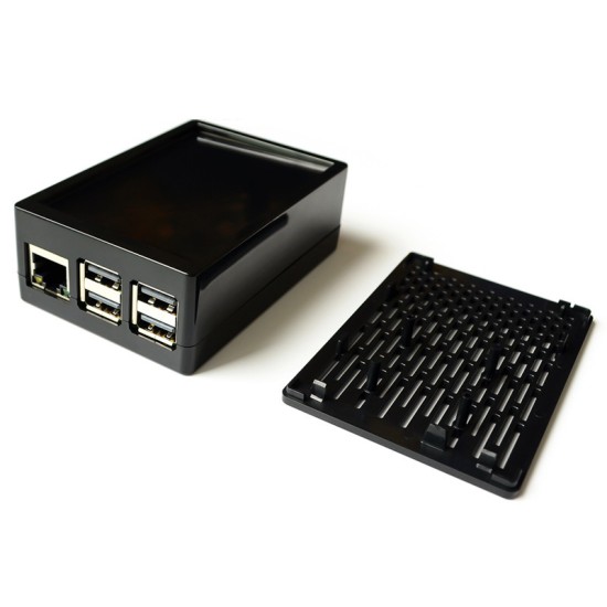 Raspberry Pi 3B+ 3.5 -inch touch display shell can be installed with cooling fan 2 -in -1 chassis ABS box Raspberry Pi 3B+ 3.5 -inch touch display shell can be installed with cooling fan 2 -in -1 chassis ABS box
