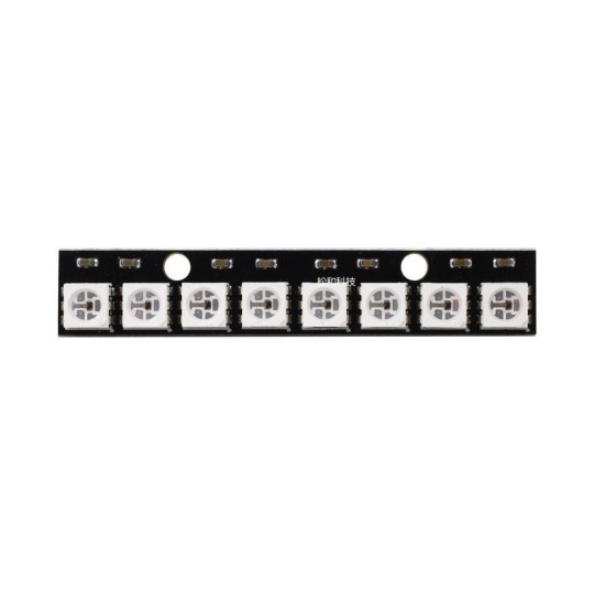 8 -bit black WS2812 5050 RGB LED built -in full color drive color lamp development board 8 -bit black WS2812 5050 RGB LED built -in full color drive color lamp development board