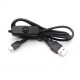 Raspberry Pi 1 meter USB to Micro USB with switch power cord can pass 2.5A current Raspberry Pi 1 meter USB to Micro USB with switch power cord can pass 2.5A current