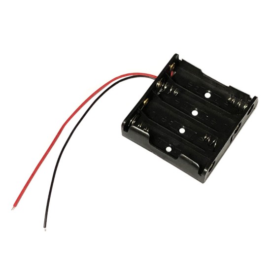 Battery box 4th section 5 can be equipped with 4 battery DIY toy accessories with thick line Battery box 4th section 5 can be equipped with 4 battery DIY toy accessories with thick line